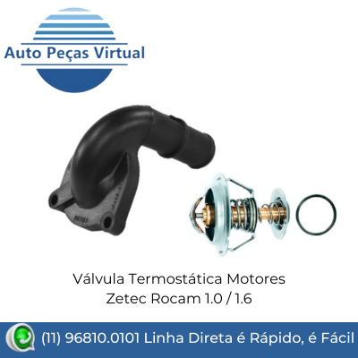 Válvula Termostática Motores Zetec Rocam 1.0 / 1.6